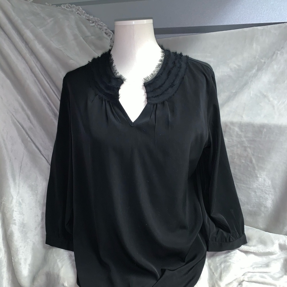 Black sheer Chico’s top